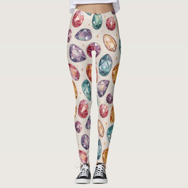 Legging Colorful Gemstone Pattern (1) (Frente)