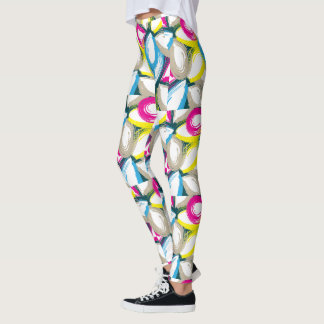 Legging Colorida Aquarela Abstrato Floral