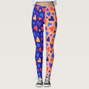 Legging Colorida Decora Harajuku Kawaii Corações J-Moda