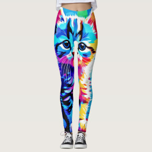 Legging Colorida Kitten Design