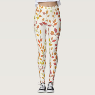 Legging Colunas de outono de Folha