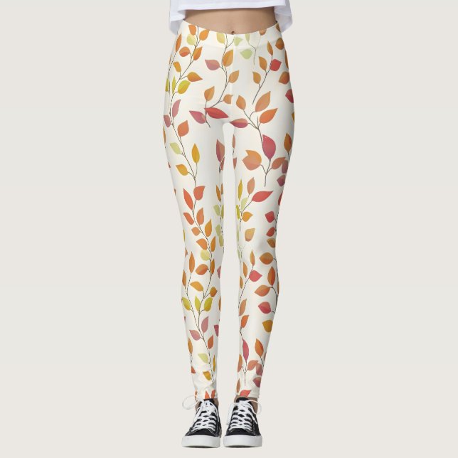 Legging Colunas de outono de Folha (Frente)