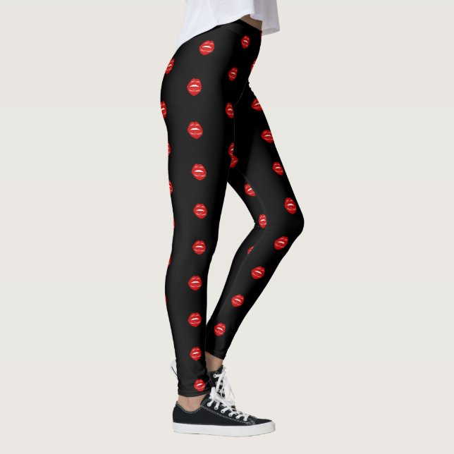legging com citações de amor selado com um beijo (Direita)