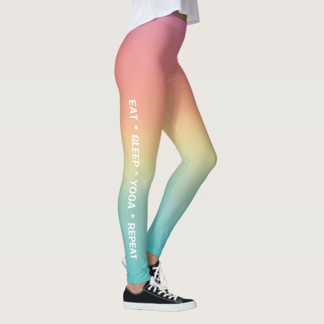 Legging Coma Yoga Repetir Pastel Ombré (Direita)