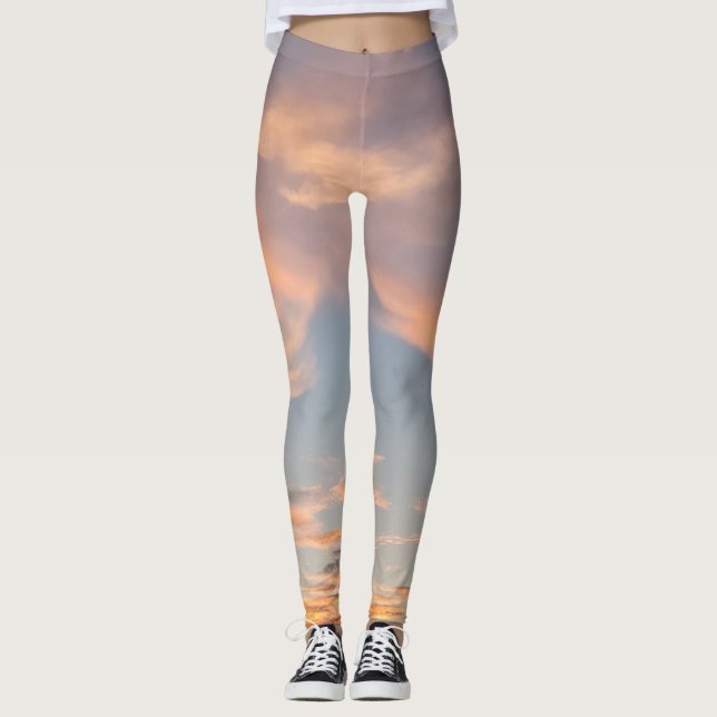 LEGGING COMBINAÇÃO DE COR DO CÉU (Frente)