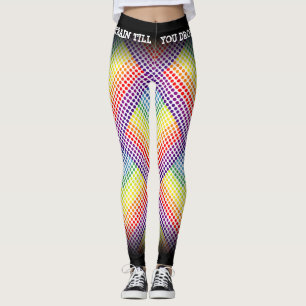 Legging Comboio Até Que Você Deixe O Arco-Íris/Preto
