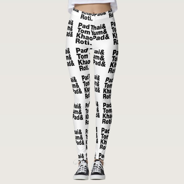 Legging Comida da Rua Tailandesa (Frente)