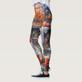 Legging Comida de Halloween para festa temática