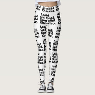 Legging Comida de Rua Tailandesa Isaan