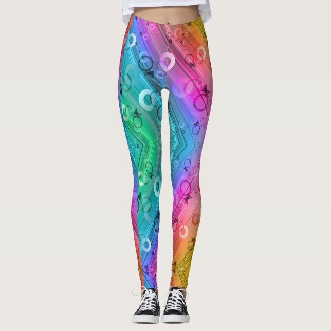 Legging Composição abstrato (Frente)