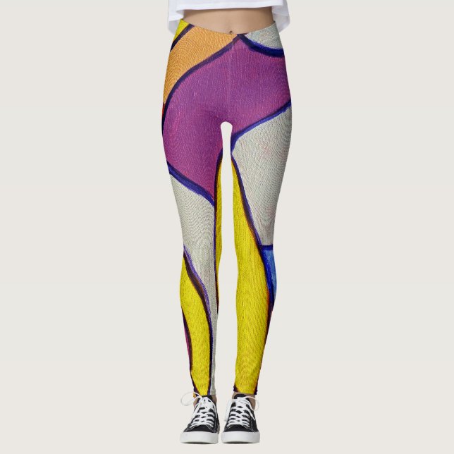 Legging Composição nº 14 de Michael Moffa (Frente)