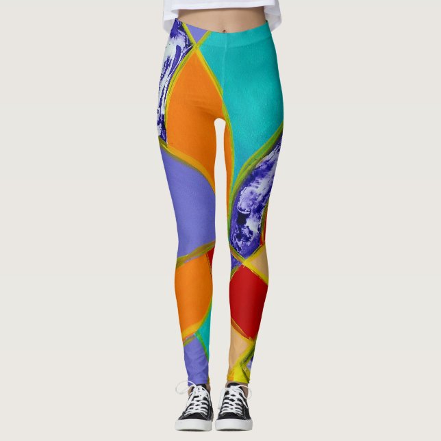 Legging Composição nº 5 de Michael Moffa (Frente)