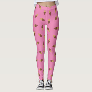 Legging Cone de Sorvete de Chocolate