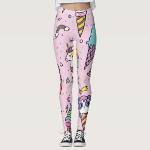 Legging Cones de Sorvete de animais