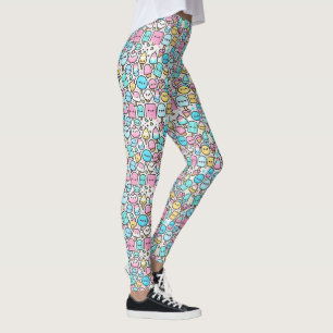 Legging Cones de Sorvete e Picolés Rabiscados