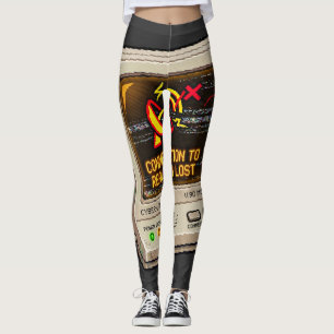 Legging Conexão Com a Realidade Perdida Humor Retro da Int