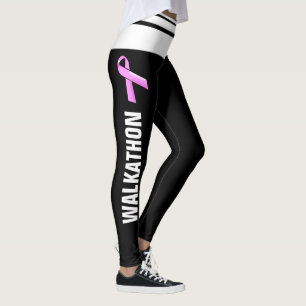Legging Consciência cor-de-rosa do cancro da mama do