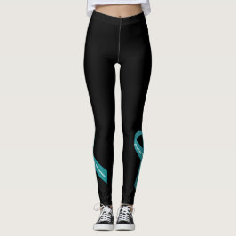 Legging Consciência do câncer de ovário