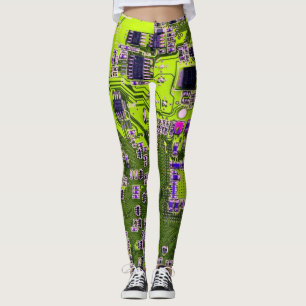 Legging Conselho do circuito do Geek do computador - Amare