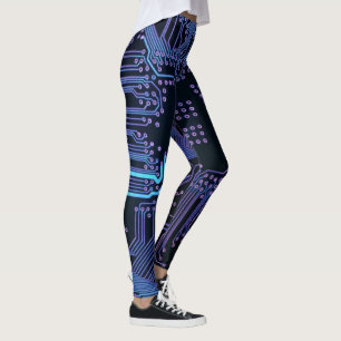 Legging Conselho Nerd de saída PCB Blue Electronic Circuit