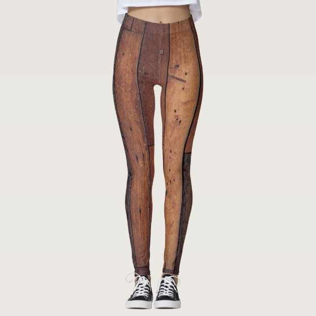 Legging conselhos de madeira (Frente)