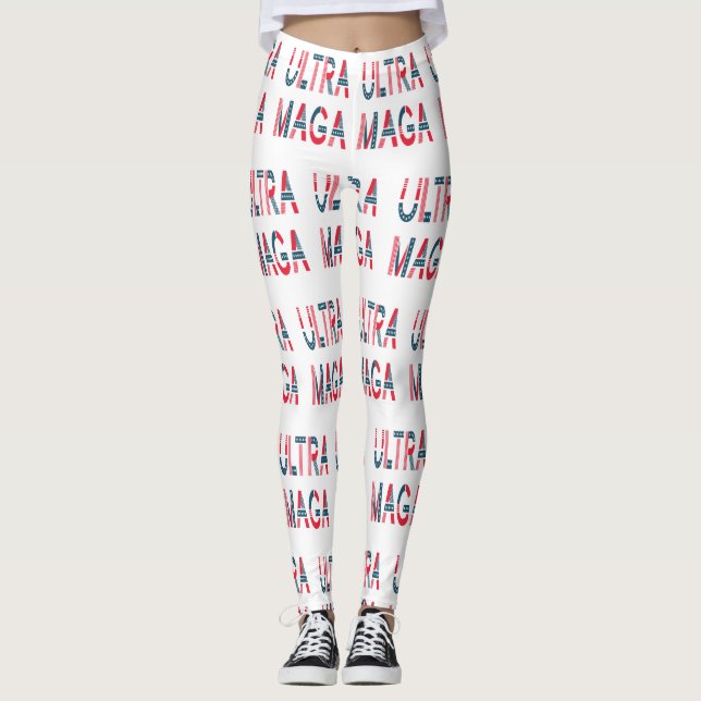 Legging Conservador Republicano Patriótico Ultra MAGA Trum (Frente)