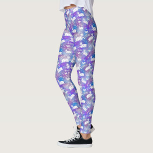 Legging Constelação de Aries Ram Stars Padrão de Aniver