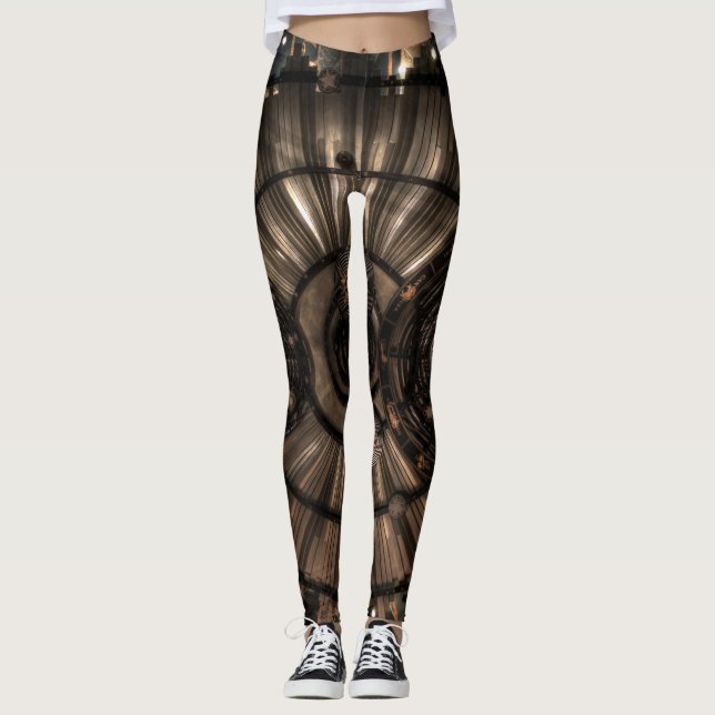 Legging Constelações Mecânicas Steampunk Zodiac (Frente)