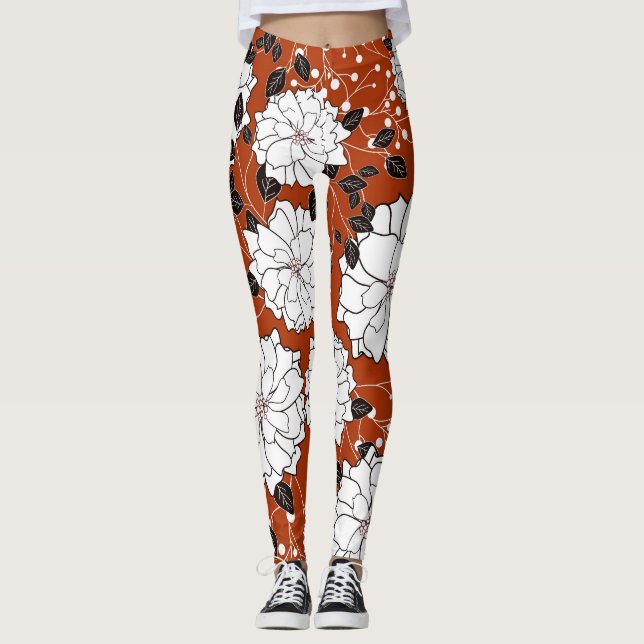 Legging Convite Floral: Abstrato Wedding (Frente)