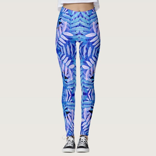 Legging Cor azul "Ratti_Creative_Arts" com todas as dimens (Frente)