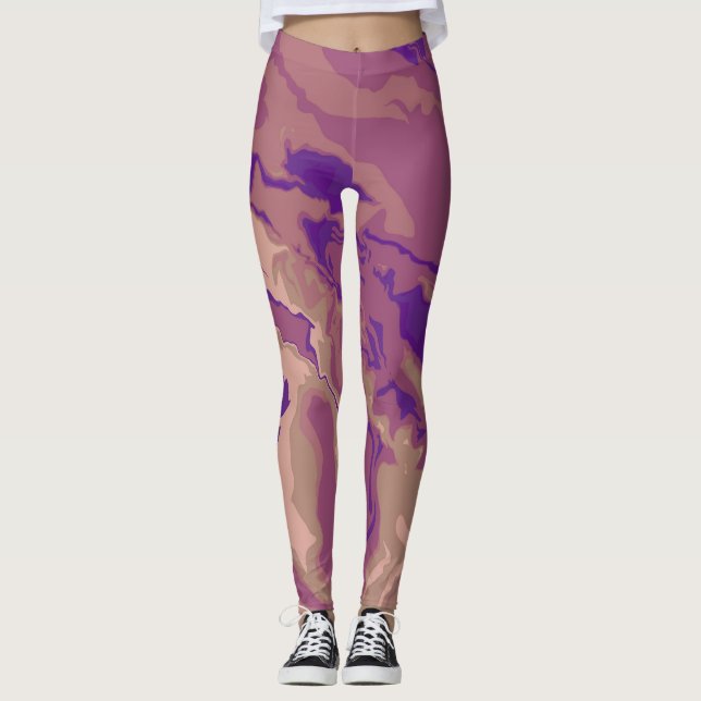 Legging Cor Bonito Colorida do Marble (Frente)