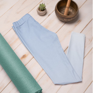Legging Cor da Tendência do Ombre Azul em Pó - Leguminosas