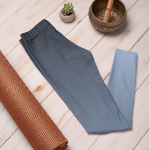 Legging Cor da Tendência do outono Leggens Azuis de Mão