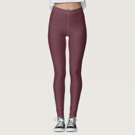 Legging Cor da Tendência do outono Vinho Vermelho Escuro S
