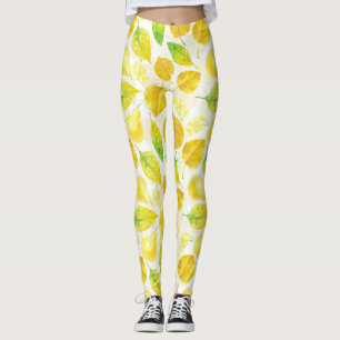 Legging Cor d'água do padrão de outono