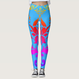 Legging Cor damasco