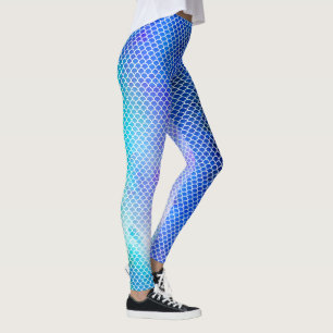 Legging Cor de água azul e salgada