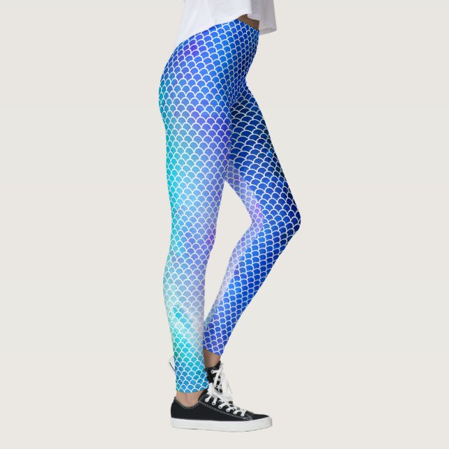 Legging Cor de água azul e salgada (Direita)