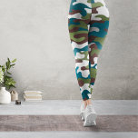 Legging Cor de inverno Camo Turquesa Branca Verde Escuro<br><div class="desc">Um padrão de camuflagem tradicional,  texturizado,  com cores inspiradas por montanhas no inverno. Primeira publicação: 8.1.2023.</div>