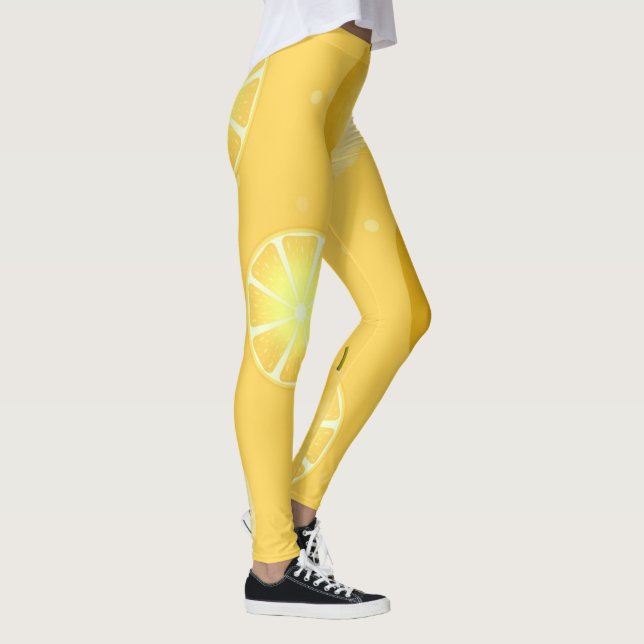 Legging Cor de Laranja | Zazzle_Growth. (Direita)