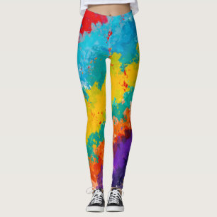 Legging Cor de Pintura Fiesta Splash Cores Vibrantes