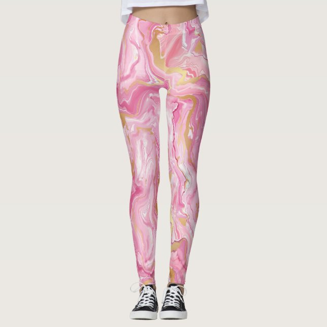 Legging cor-de-rosa (Frente)
