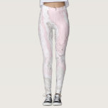 Legging Cor-de-rosa e Cinza Faux Marble Modern<br><div class="desc">Leggings modernas e únicas que apresentam cor-de-rosa e impressão de mármore de cinza. Outras cores estão disponíveis.</div>