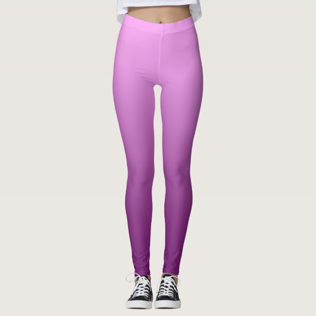 Legging Cor-de-rosa neutra e sem gradação linear (Frente)