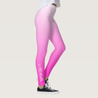Legging Cor-de-rosa quente mbre gradiente de dois tons per