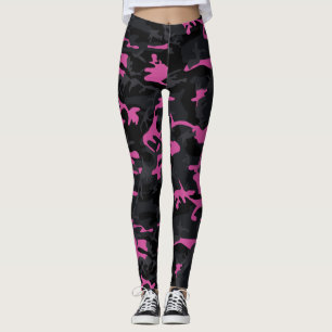 Legging Cor-de-rosa - Realce Camo