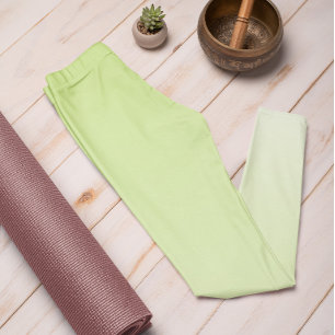 Legging Cor de Tendência do Ombre Verde Primavera - Leggin