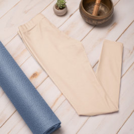 Legging Cor de Tendência do outono - Pêssego Sólido