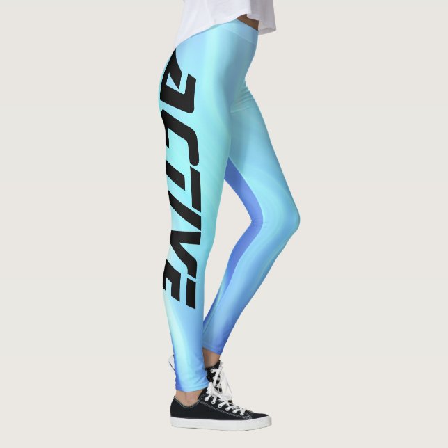 Legging Cor Desporto Ativo Azul Elétrico (Direita)