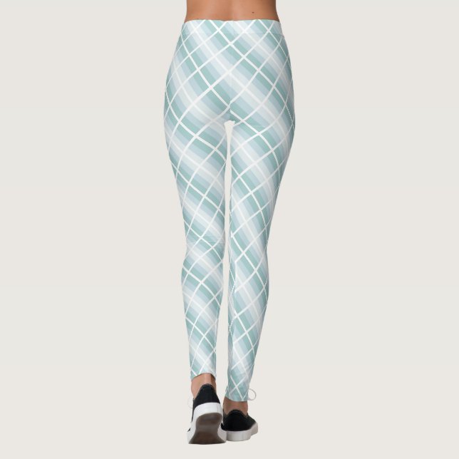 Legging Cor do Modelo azul verde-moderno projetado (Verso)